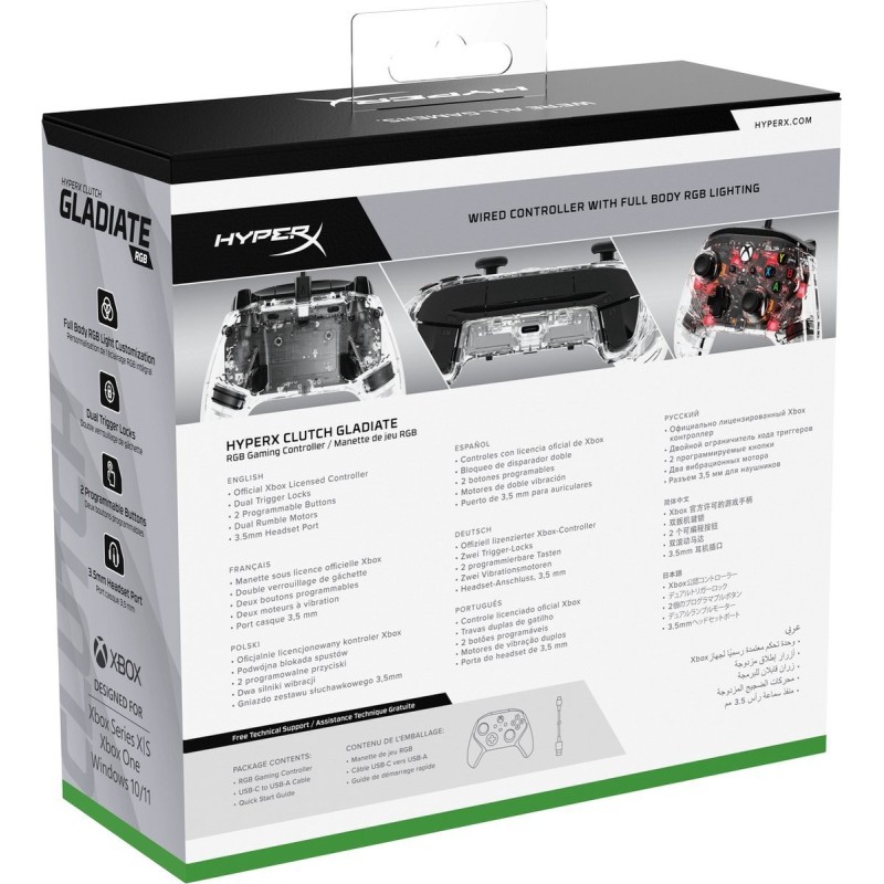 HyperX Clutch Gladiate Controller Sort Rød HyperX Clutch Gladiate Controller Sort Rød